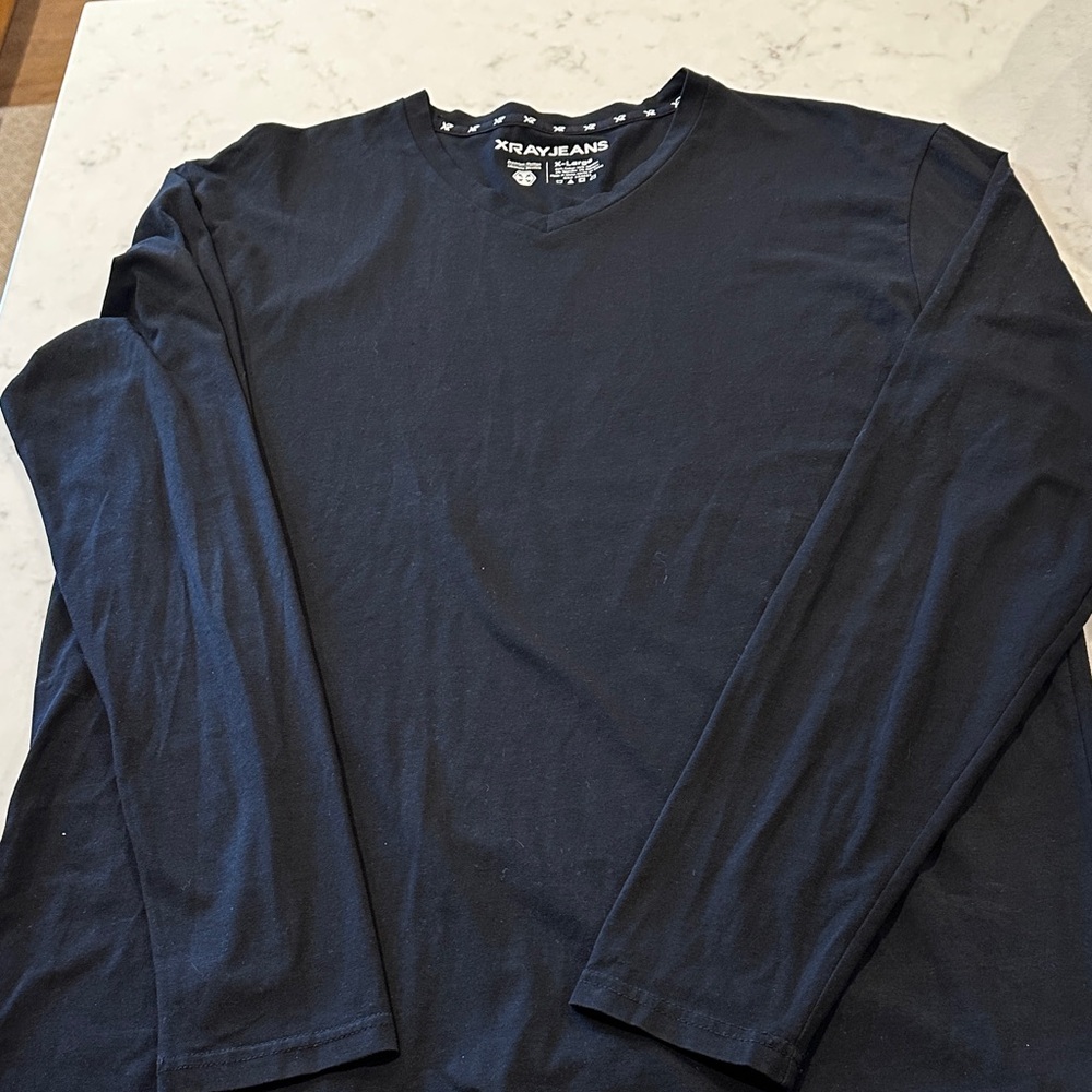 Xray Jeans X-Large Men's Black Long Sleeve Shirt